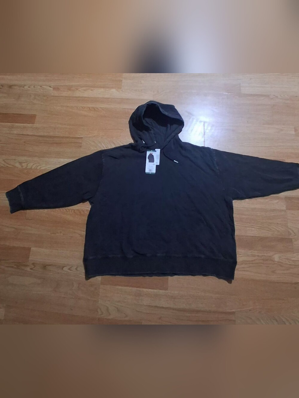 Women's Black Hooded Blazer-Style Jacket